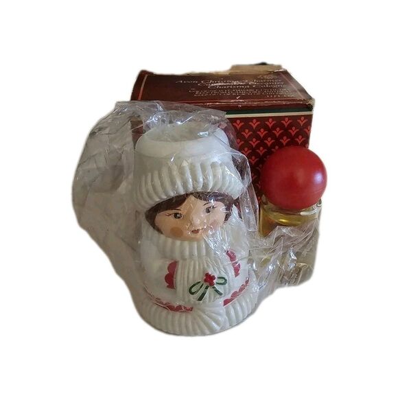 AVON Christmas Charmer Candlestick Decanter & Charisma Cologne with Box 1981 - Picture 2 of 5
